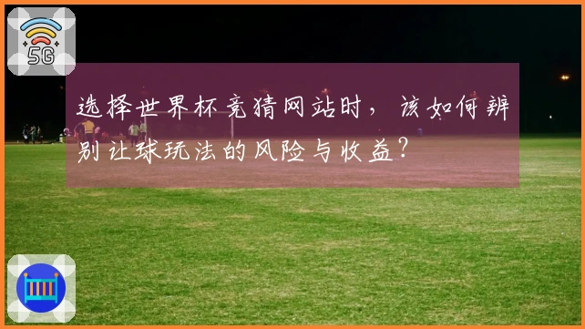 选择世界杯竞猜网站时，该如何辨别让球玩法的风险与收益？