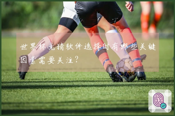 世界杯竞猜软件选择时有哪些关键因素需要关注？